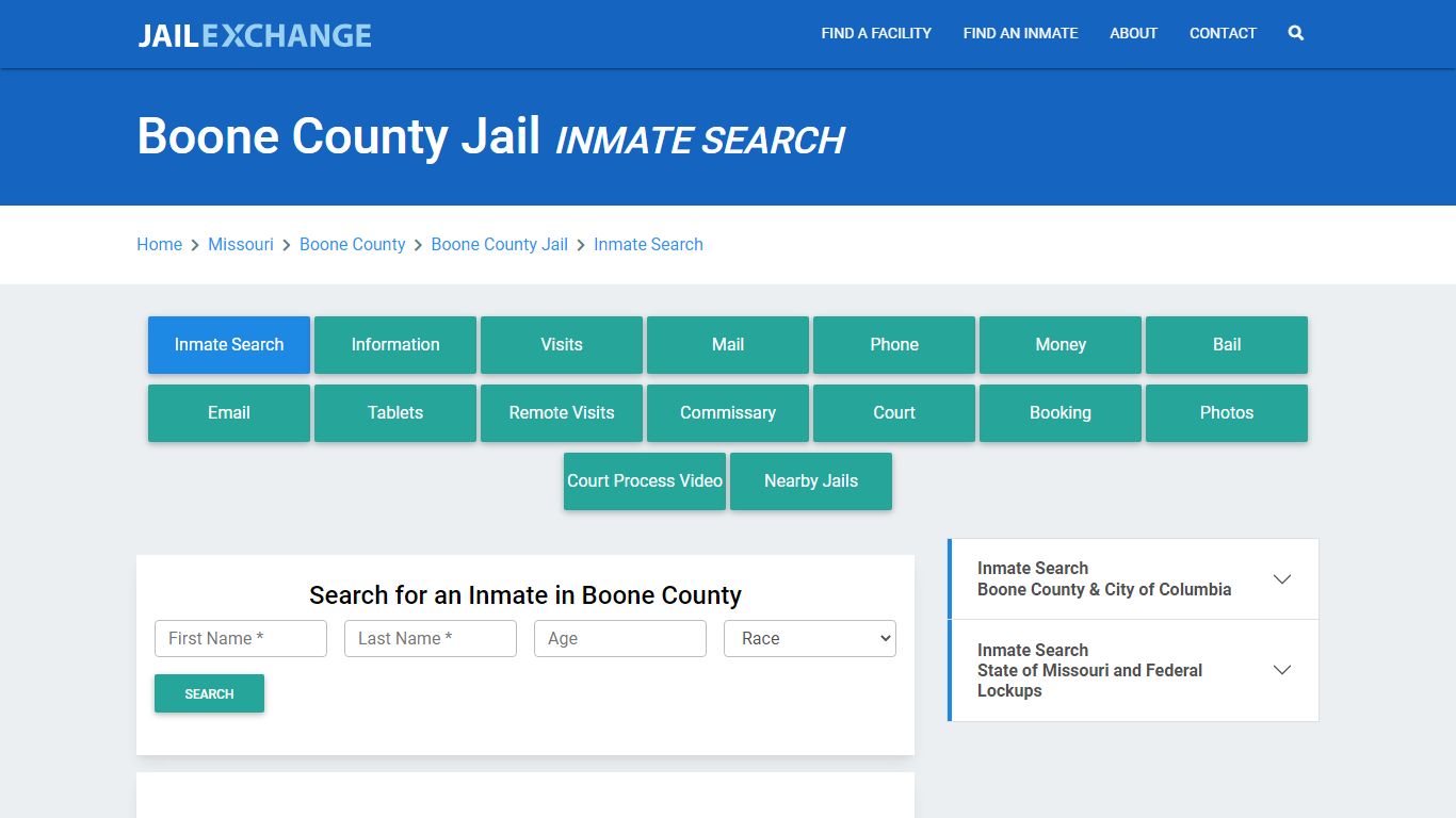 Boone County Jail, MO Inmate Search: Roster & Mugshots